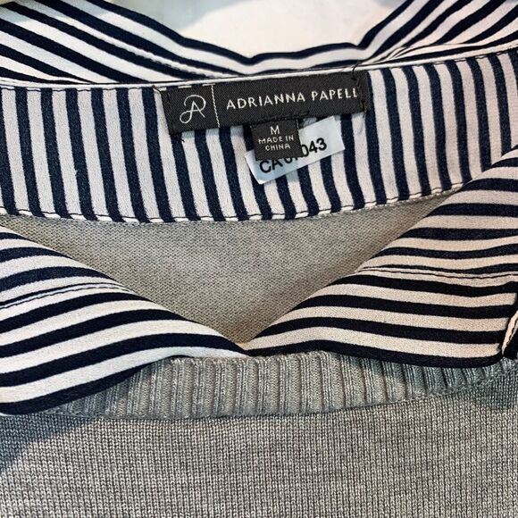 ADRIANNA Papell Fooler Grey Sweater - Picture 4 of 9